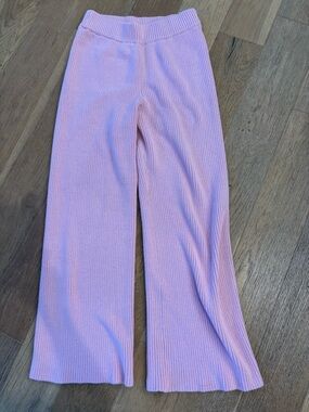 Billabong Light Pink Ribbed Knit Pants